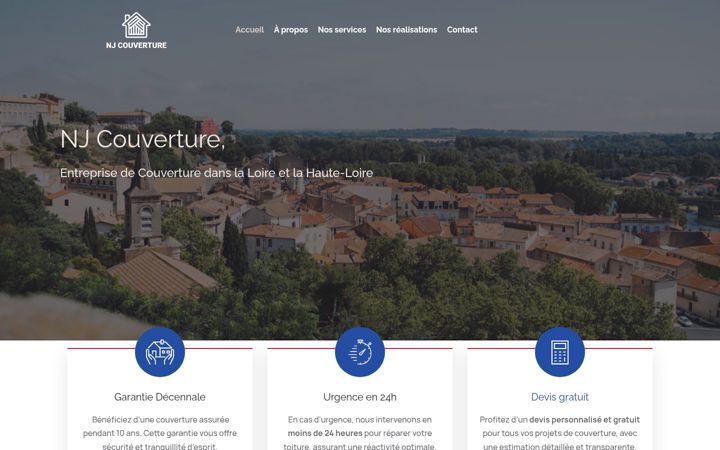 Screenshot of couverture-nj.fr