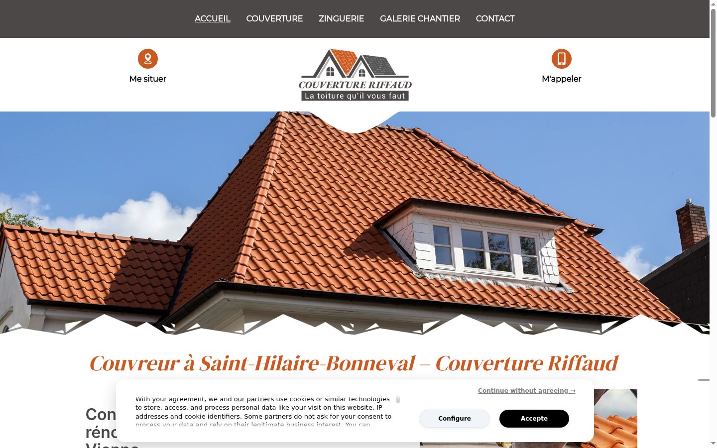 Screenshot des Einwilligungsbanners vor jeglicher Interaktion