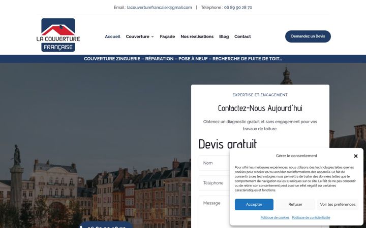 Screenshot of couverturefrancaise.fr