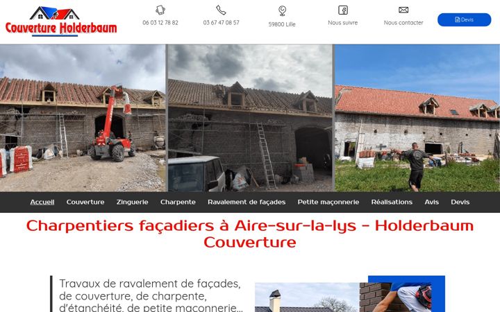 Screenshot of couvertureholderbaum.fr
