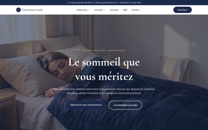 Screenshot of couverturelestee.fr