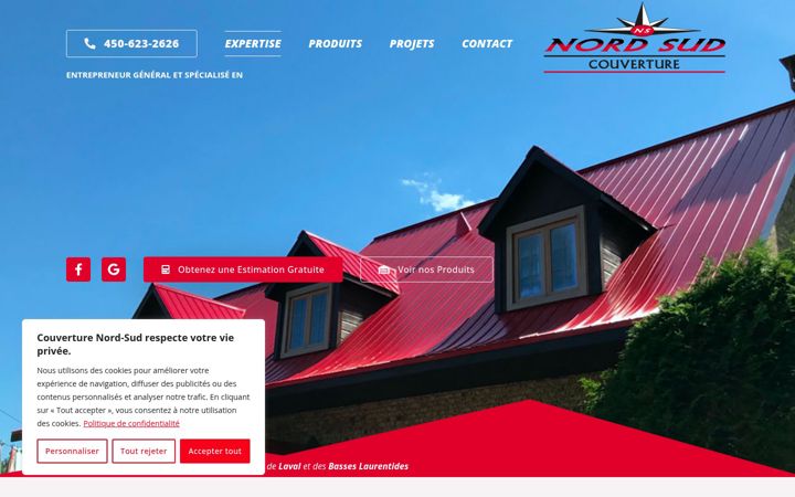 Screenshot of couverturenordsud.com