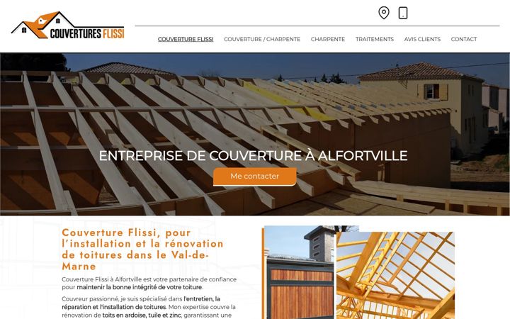 Screenshot of couvertures-flissi.fr