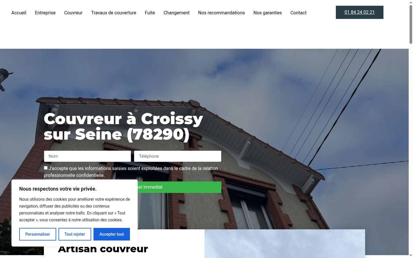 Sutikimo reklamjuostės, rodytos prieš bet kokią sąveiką, ekrano kopija