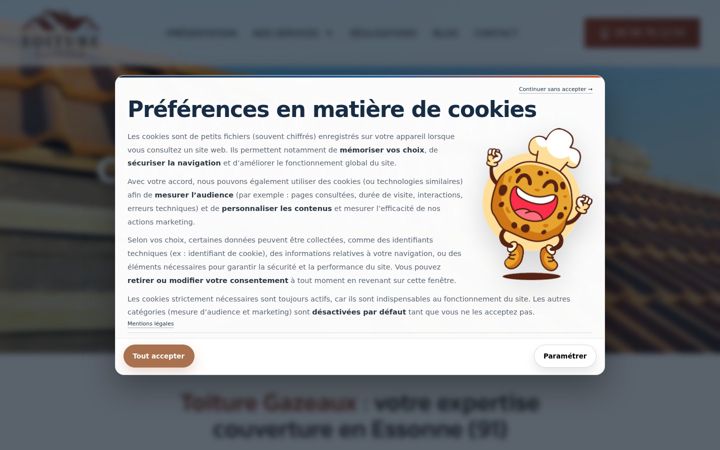 Screenshot of couvreur-fg.fr