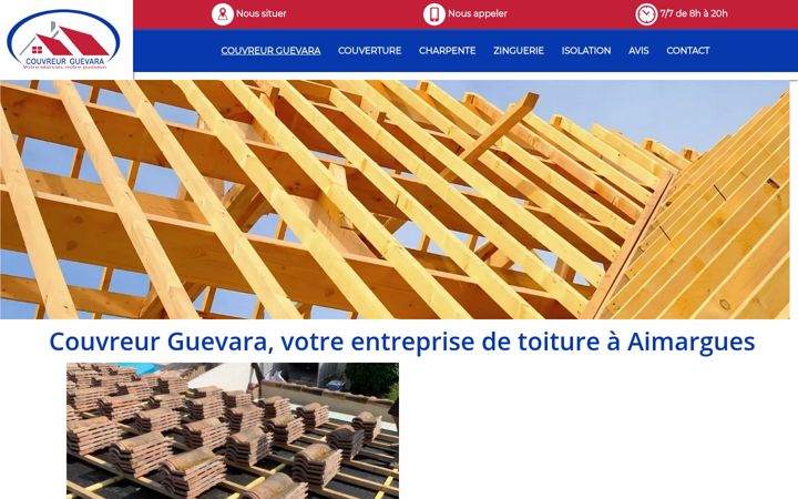 Screenshot of couvreur-guevara-gard.fr