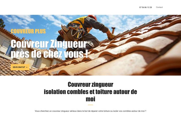 Screenshot of couvreur-plus.fr