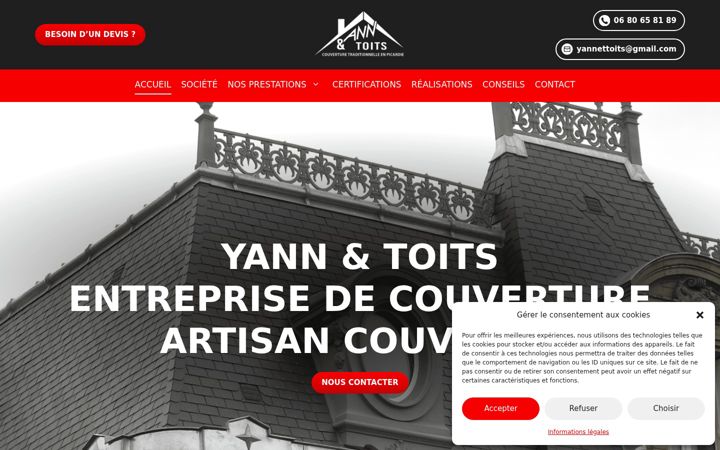 Screenshot of couvreur-soissons.fr