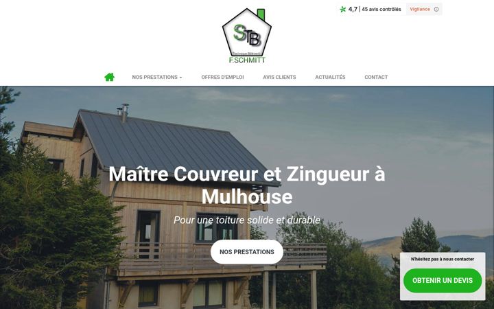 Екранна снимка на couvreur-stb-schmitt.fr
