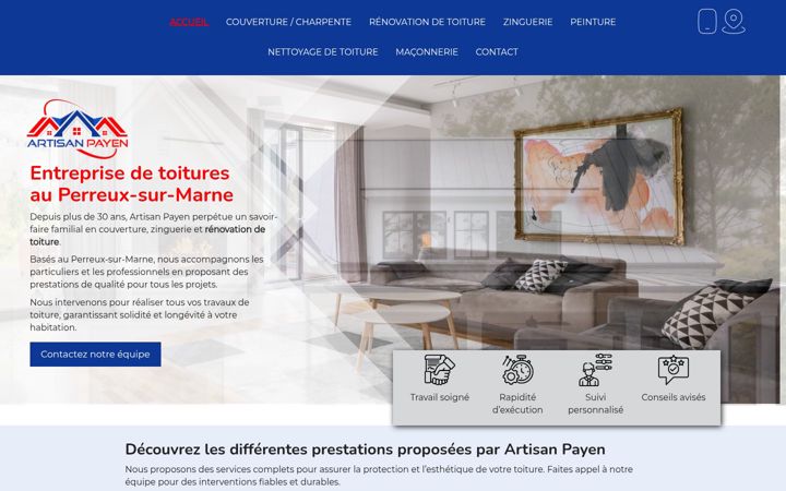 Екранна снимка на couvreur94payen.fr