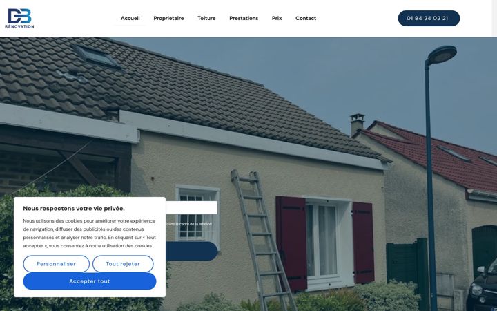 Screenshot of couvreurlagarennecolombes.fr