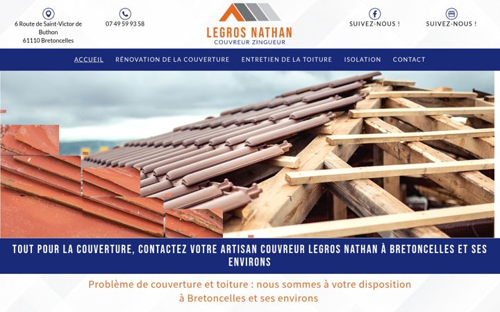 Snimka zaslona za couvreurs-service.fr