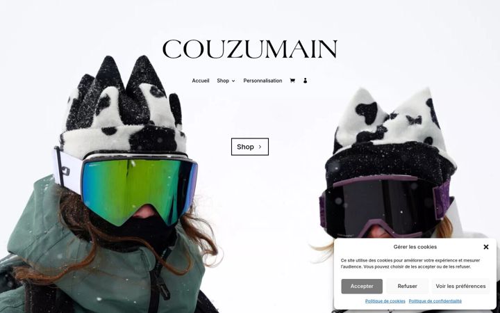Screenshot of couzumain.fr