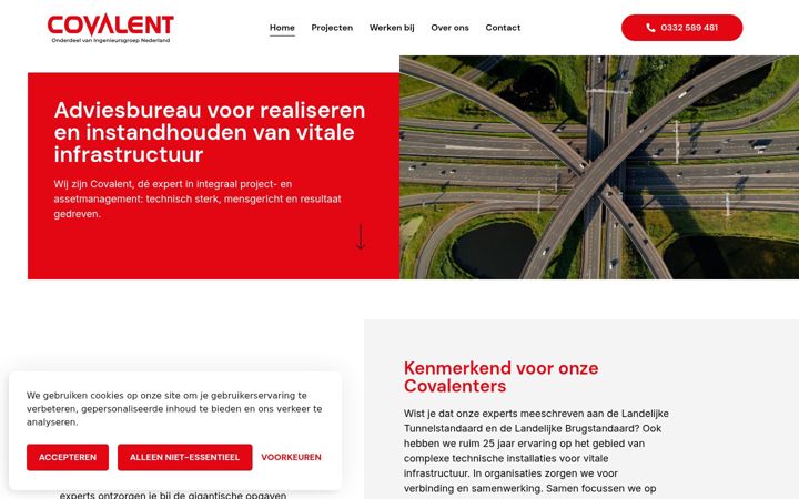 Skærmbillede af covalent.nl