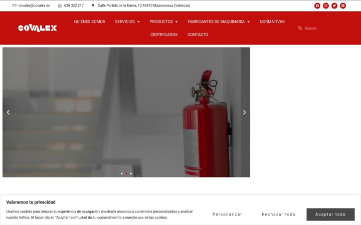 Ekrano kopija covalex.es