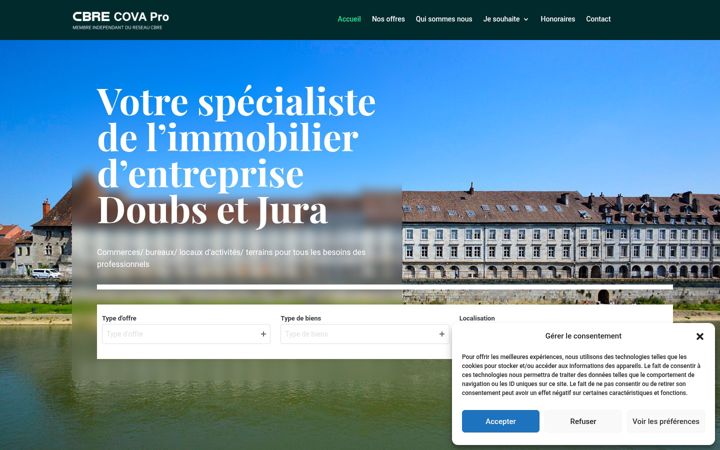 Screenshot of covapro.fr