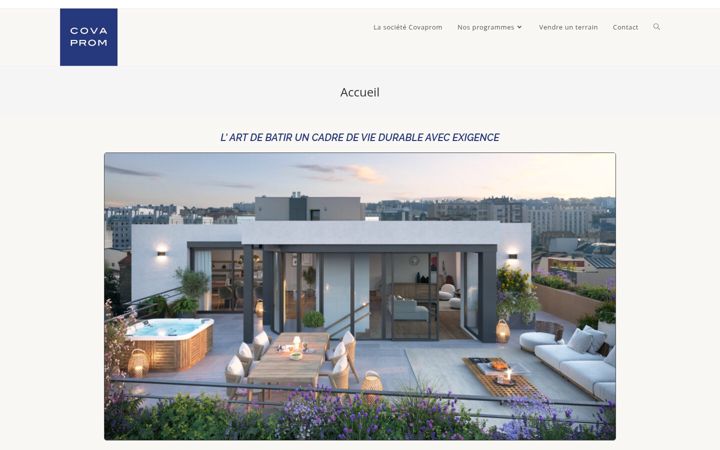 Screenshot of covaprom.fr