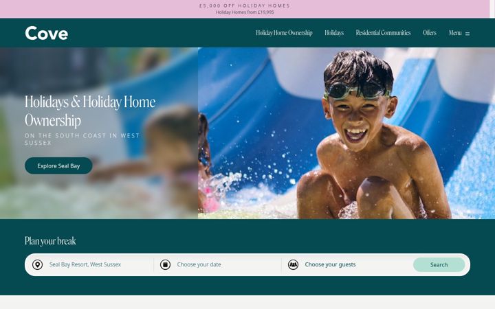 Screenshot of cove.co.uk