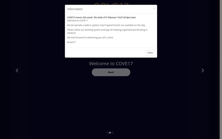 Screenshot of cove17.com