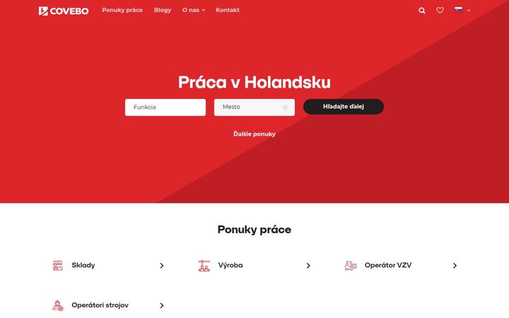 Screenshot of covebo.sk