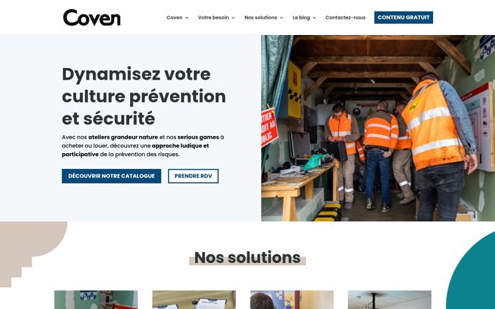 Screenshot of coven-france.fr