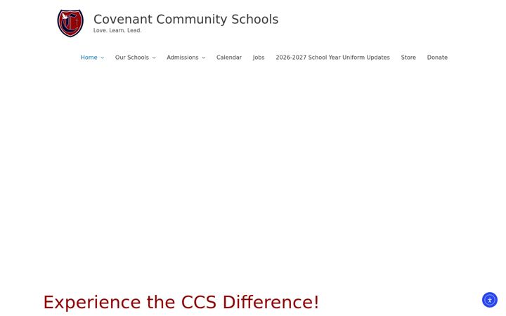 Captura de pantalla de covenantcommunityschools.org