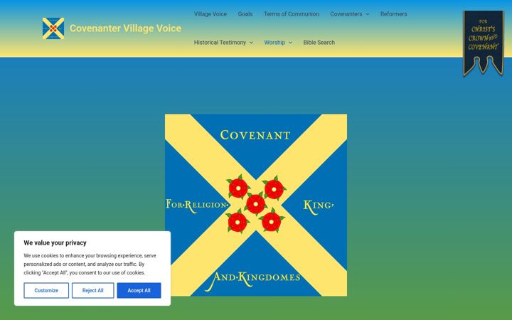 Posnetek zaslona covenantervillagevoice.org