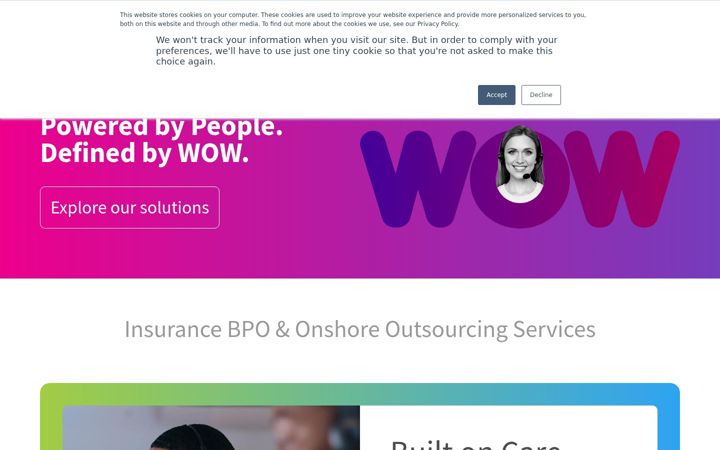 Screenshot of covenirbpo.com