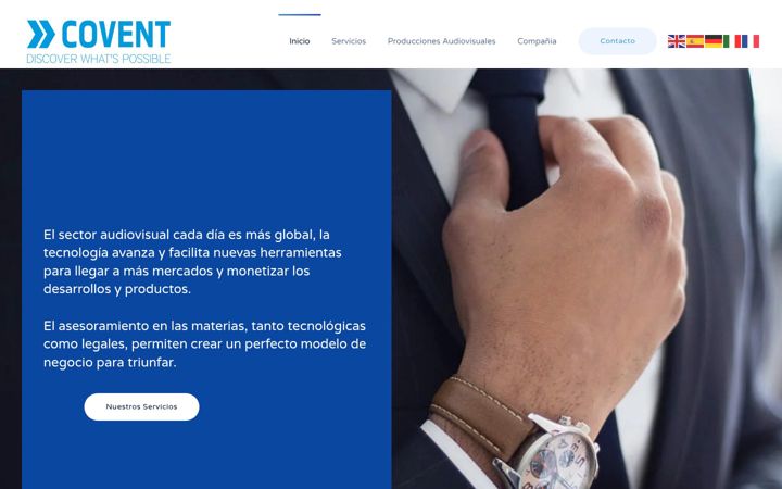 Screenshot of covent.es