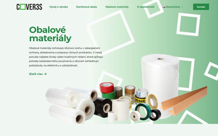 Screenshot of cover3s.sk