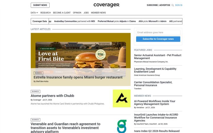 Screenshot of coverager.com
