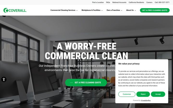 Screenshot of coverall.com