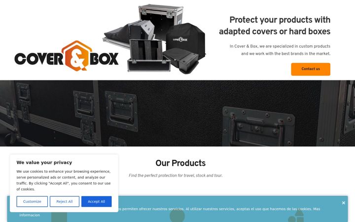 Screenshot of coverandbox.de