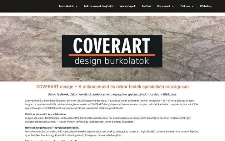 Screenshot von coverart.hu
