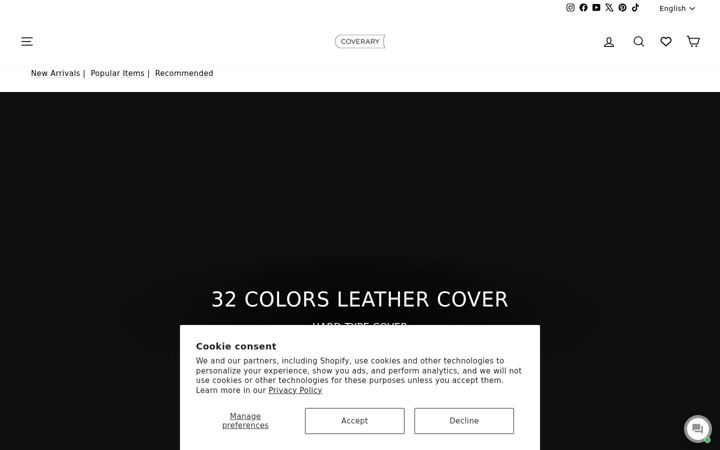 Screenshot of coverary.com