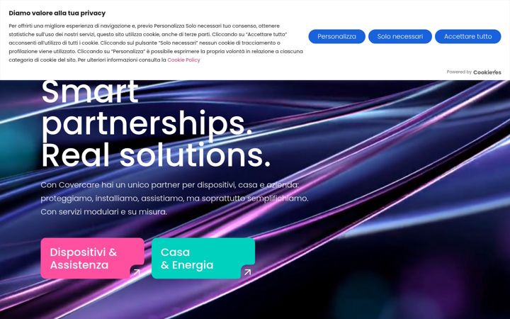 Screenshot of covercare.it