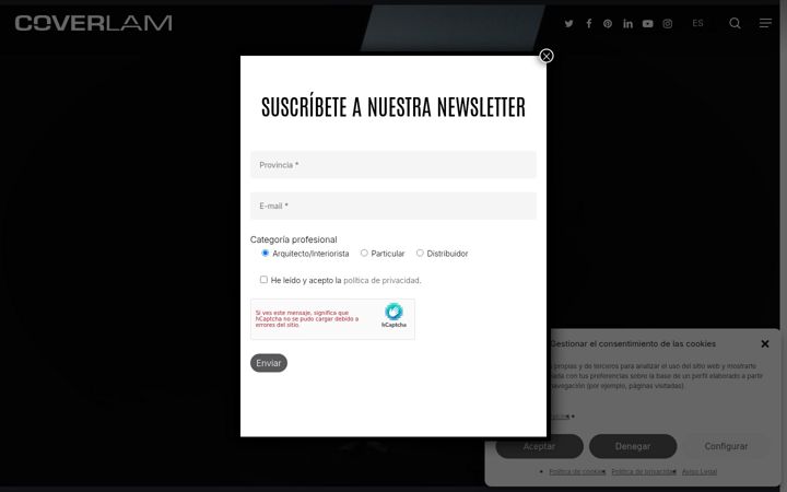 Screenshot of coverlambygrespania.com