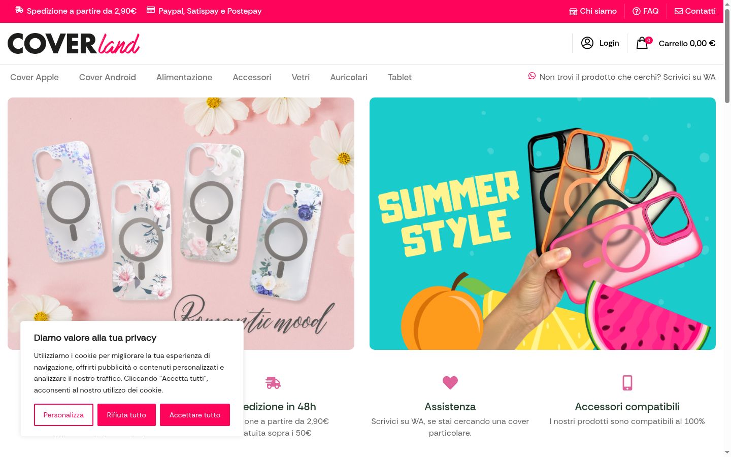 Snímek obrazovky baneru souhlasu zobrazeného před jakoukoli interakcí