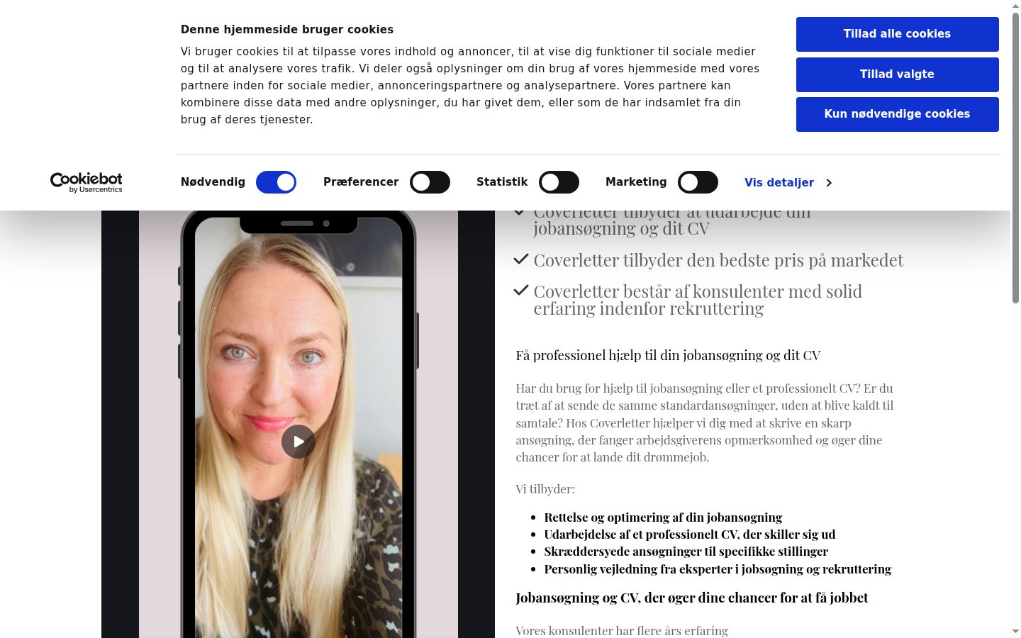 Screenshot van de toestemmingsbanner zoals getoond vóór enige interactie