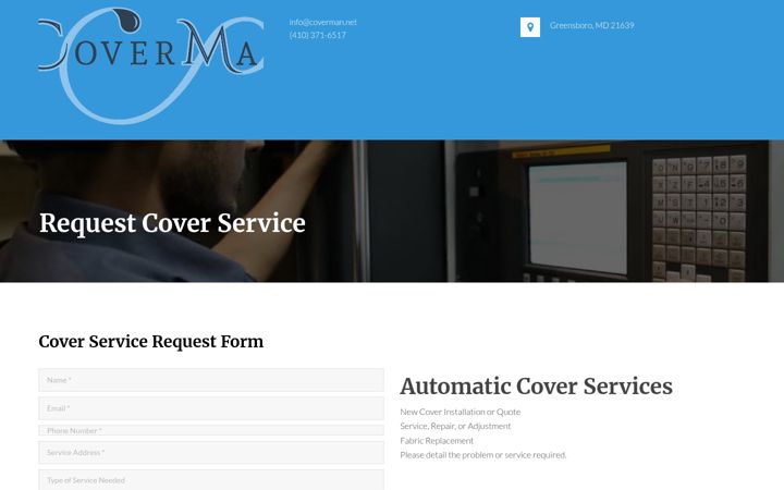 Screenshot of coverman.net