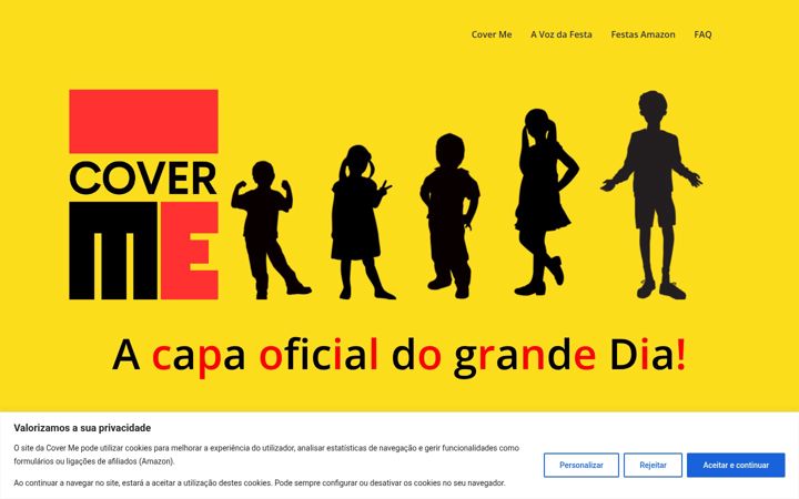 Screenshot of covermekids.com