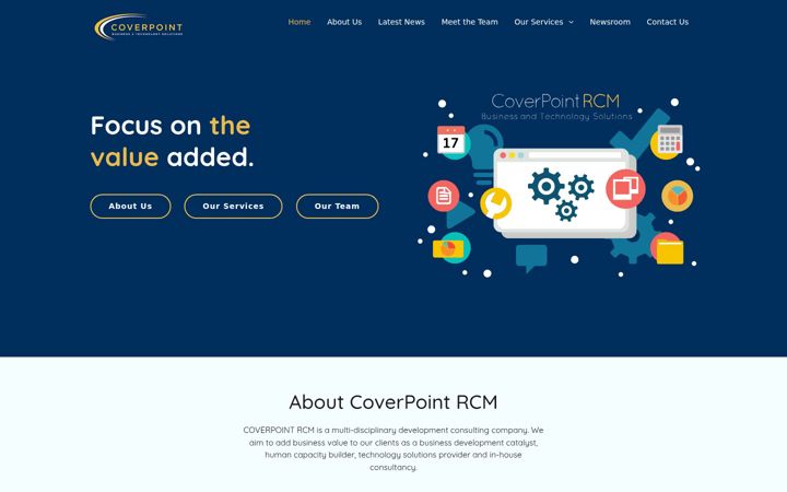 Screenshot of coverpointrcm.com