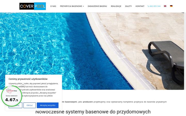 Screenshot of coverpool.pl