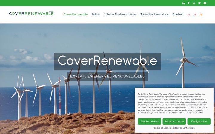 Screenshot of coverrenewable.com
