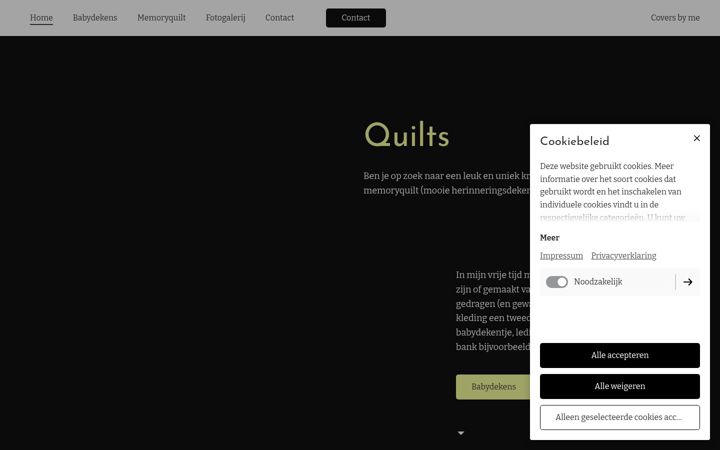 Screenshot of coversbyme.nl