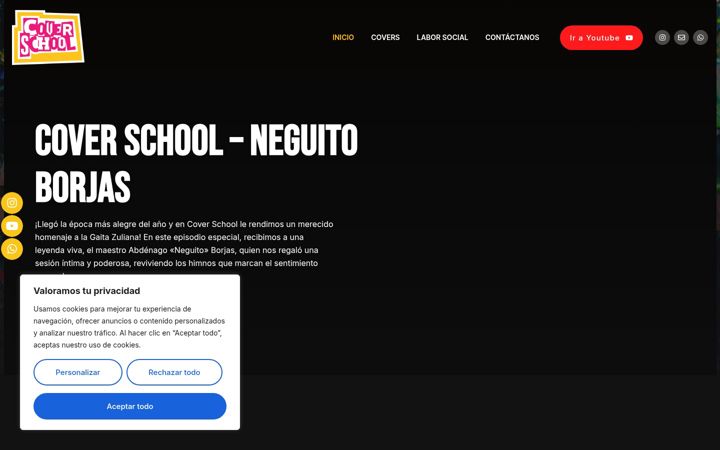 Screenshot of coverschoolmusic.com
