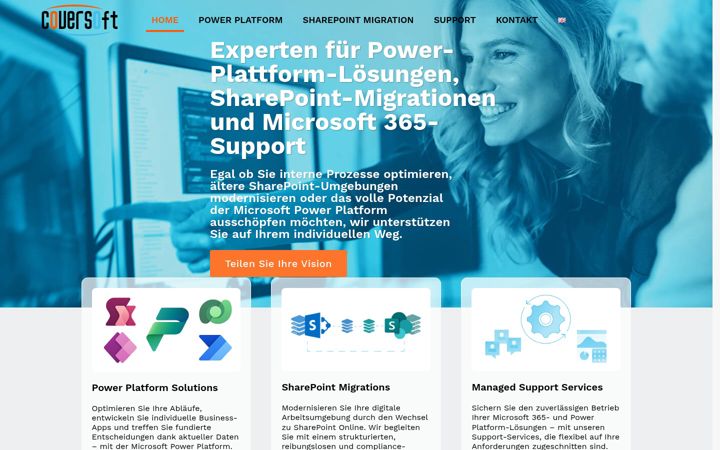 Screenshot of coversoft.ch