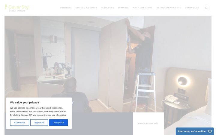 Snímek obrazovky coverstylsouthafrica.co.za