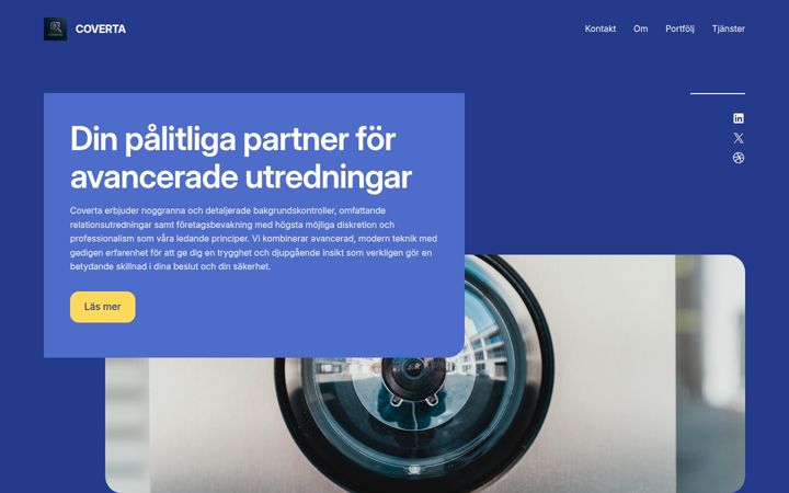 Screenshot of coverta.se