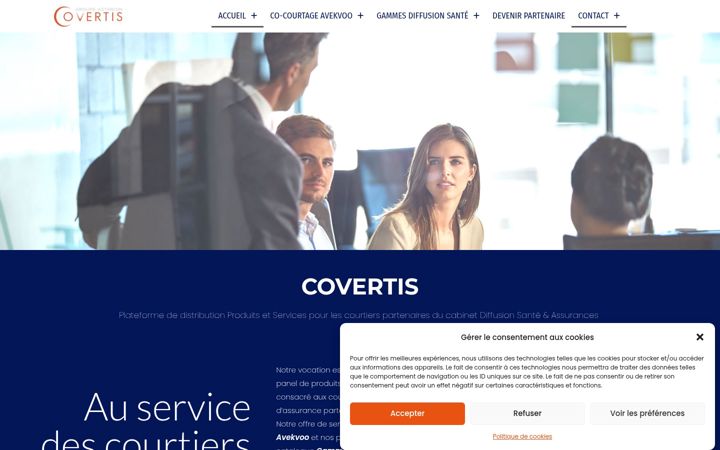 Screenshot of covertis.com